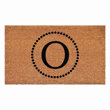 Calloway Mills Monogram Door Mat, Black, Natural, 24 in W x 48 in L 108212448O